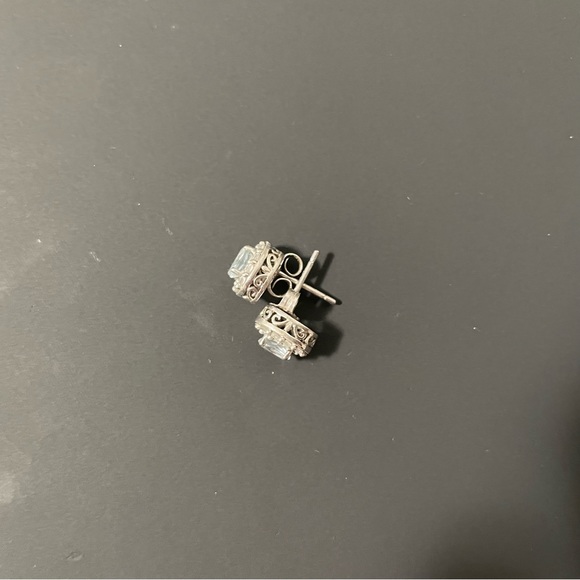 Bundle 3 for $10! 🛍️ Silver Turquoise Stud Earrings - Picture 2 of 2
